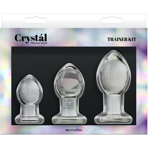 NS Novelties Crystal Premium Glass Trainer Kit - Extreme Toyz Singapore - https://extremetoyz.com.sg - Sex Toys and Lingerie Online Store - Bondage Gear / Vibrators / Electrosex Toys / Wireless Remote Control Vibes / Sexy Lingerie and Role Play / BDSM / Dungeon Furnitures / Dildos and Strap Ons  / Anal and Prostate Massagers / Anal Douche and Cleaning Aide / Delay Sprays and Gels / Lubricants and more...