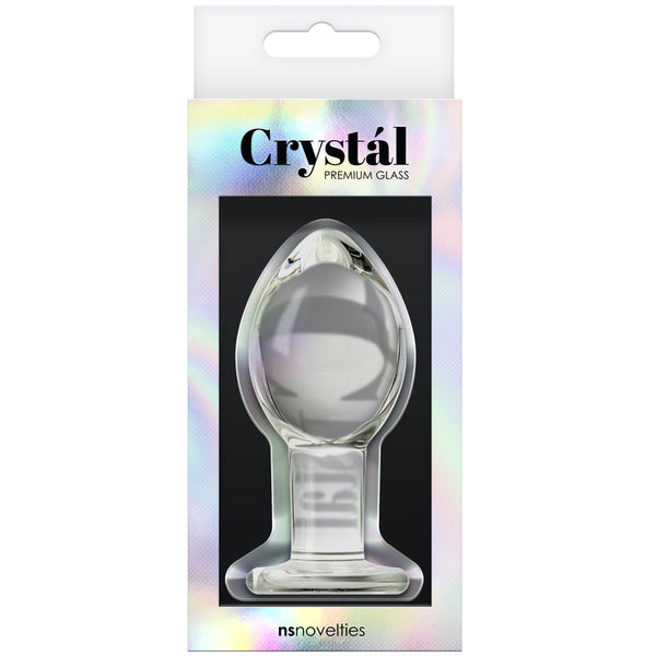 NS Novelties Crystal Premium Glass Anal Plug - Large - Extreme Toyz Singapore - https://extremetoyz.com.sg - Sex Toys and Lingerie Online Store - Bondage Gear / Vibrators / Electrosex Toys / Wireless Remote Control Vibes / Sexy Lingerie and Role Play / BDSM / Dungeon Furnitures / Dildos and Strap Ons  / Anal and Prostate Massagers / Anal Douche and Cleaning Aide / Delay Sprays and Gels / Lubricants and more...