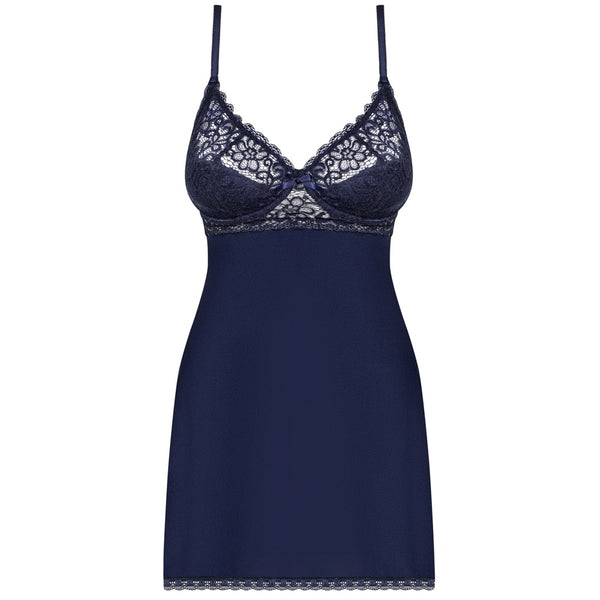 Obsessive Lingerie Drimera Deep Blue Babydoll & Thong Set (S/M) - Extreme Toyz Singapore - https://extremetoyz.com.sg - Sex Toys and Lingerie Online Store