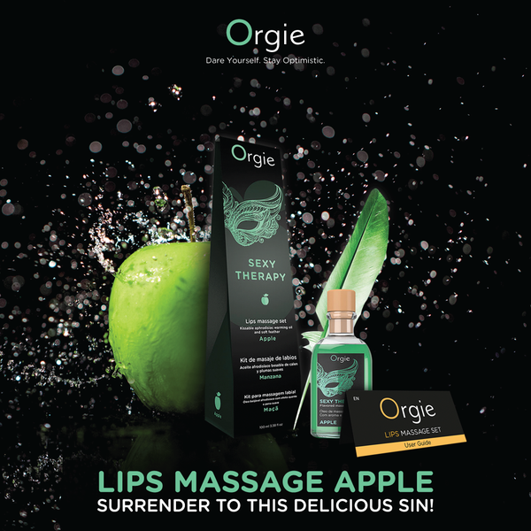 Orgie Sexy Therapy Kissable Massage Set - Apple 100ml - Extreme Toyz Singapore - https://extremetoyz.com.sg - Sex Toys and Lingerie Online Store