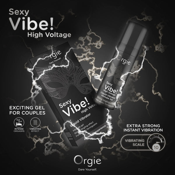 Orgie Sexy Vibe! Liquid Vibrator High Voltage Orgasm Gel - 15ml - Extreme Toyz Singapore - https://extremetoyz.com.sg - Sex Toys and Lingerie Online Store
