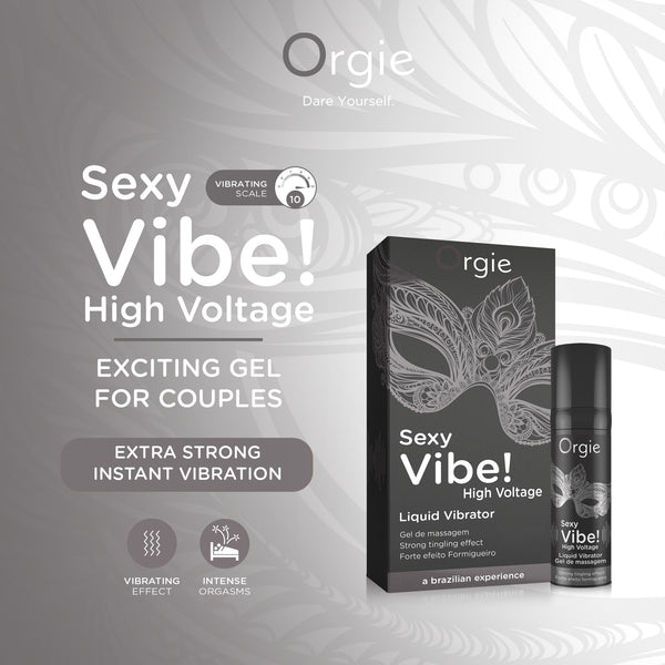 Orgie Sexy Vibe! Liquid Vibrator High Voltage Orgasm Gel - 15ml - Extreme Toyz Singapore - https://extremetoyz.com.sg - Sex Toys and Lingerie Online Store