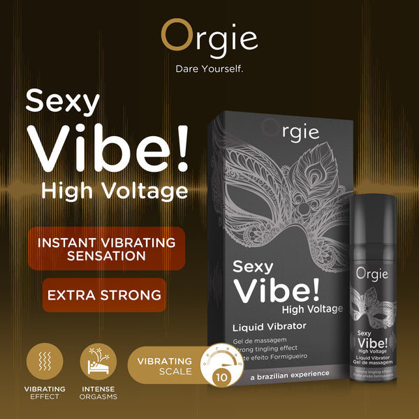 Orgie Sexy Vibe! Liquid Vibrator High Voltage Orgasm Gel - 15ml - Extreme Toyz Singapore - https://extremetoyz.com.sg - Sex Toys and Lingerie Online Store