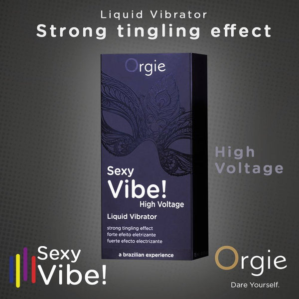 Orgie Sexy Vibe! Liquid Vibrator High Voltage Orgasm Gel - 15ml - Extreme Toyz Singapore - https://extremetoyz.com.sg - Sex Toys and Lingerie Online Store