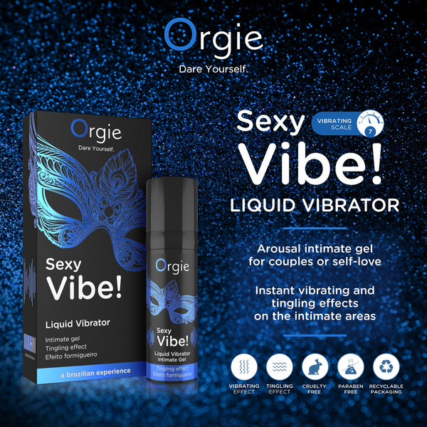 Orgie Sexy Vibe! Liquid Vibrator Gel - 15ml - Extreme Toyz Singapore - https://extremetoyz.com.sg - Sex Toys and Lingerie Online Store