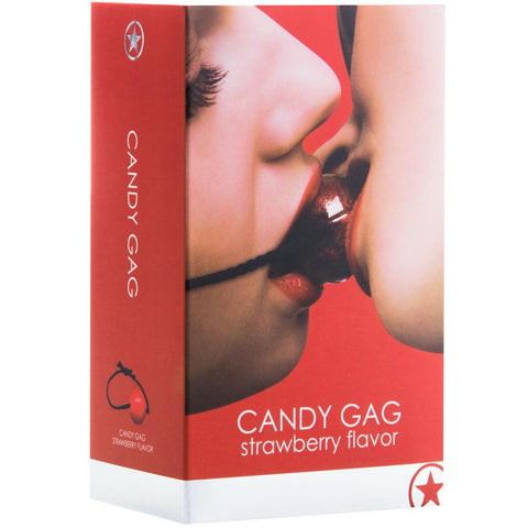 Shots America Ouch! Candy Gag - Strawberry  - Extreme Toyz Singapore - https://extremetoyz.com.sg - Sex Toys and Lingerie Online Store