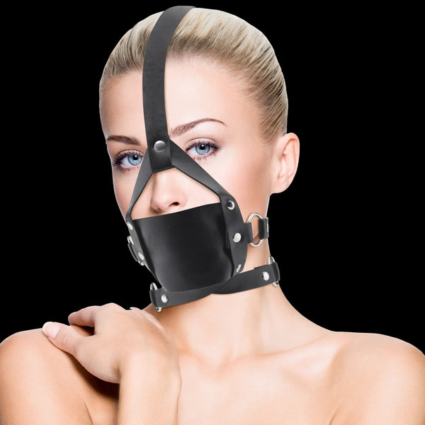 Shots America Ouch! Leather Mouth Gag - Extreme Toyz Singapore - https://extremetoyz.com.sg - Sex Toys and Lingerie Online Store