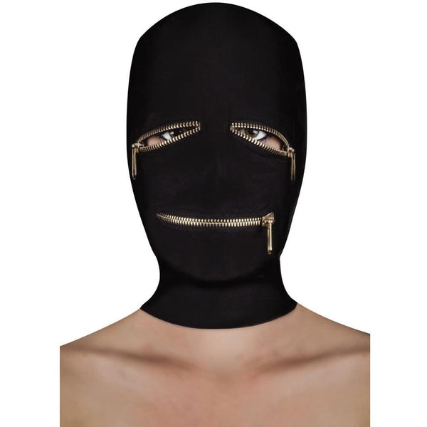 Shots America Ouch! Extreme Zipper Mask With Eye And Mouth Zippers - Extreme Toyz Singapore - https://extremetoyz.com.sg - Sex Toys and Lingerie Online Store