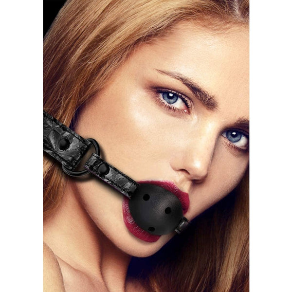 Shots America Ouch! Luxury Breathable Ball Gag - Extreme Toyz Singapore - https://extremetoyz.com.sg - Sex Toys and Lingerie Online Store