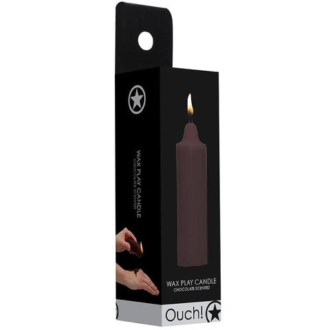 Shots America Ouch! Wax Play Candle Chocolate Scented - Extreme Toyz Singapore - https://extremetoyz.com.sg - Sex Toys and Lingerie Online Store