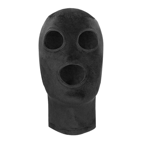 Shots America Ouch! Velvet & Velcro Mask with Eye and Mouth Opening - Extreme Toyz Singapore - https://extremetoyz.com.sg - Sex Toys and Lingerie Online Store