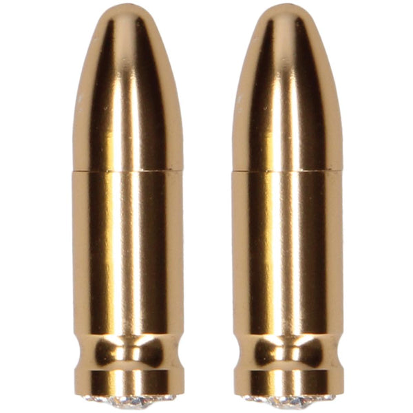 Shots America Magnetic Nipple Clamps Diamond Bullet - Gold - Extreme Toyz Singapore - https://extremetoyz.com.sg - Sex Toys and Lingerie Online Store