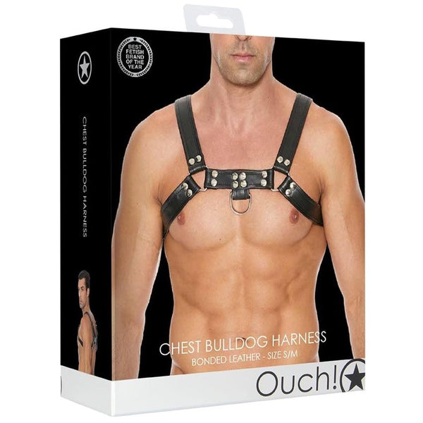 Shots America Ouch! Chest Bulldog Harness (2 Sizes Available) - Extreme Toyz Singapore - https://extremetoyz.com.sg - Sex Toys and Lingerie Online Store