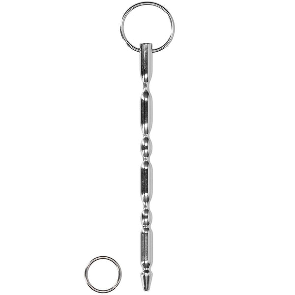 Shots America Ouch! Urethral Sounding Metal Dilator With Ring - Extreme Toyz Singapore - https://extremetoyz.com.sg - Sex Toys and Lingerie Online Store