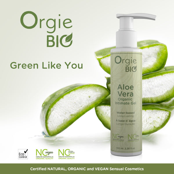Orgie Bio Aloe Vera Organic Intimate Gel Water-Based Lubricant - 100ml - Extreme Toyz Singapore - https://extremetoyz.com.sg - Sex Toys and Lingerie Online Store