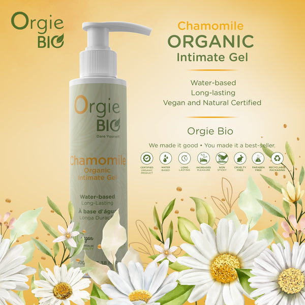 Orgie Bio Chamomile Organic Intimate Gel Water-Based Lubricant - 100ml - Extreme Toyz Singapore - https://extremetoyz.com.sg - Sex Toys and Lingerie Online Store