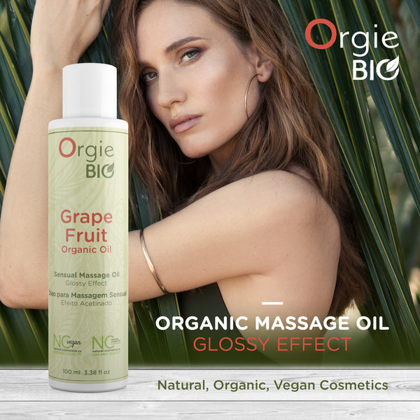 Orgie Bio Grape Fruit Organic Sensual Massage Oil - 100ml - Extreme Toyz Singapore - https://extremetoyz.com.sg - Sex Toys and Lingerie Online Store