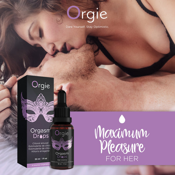 Orgie Orgasm Drops Clitoral Arousal Intimate Gel 30ml - Extreme Toyz Singapore - https://extremetoyz.com.sg - Sex Toys and Lingerie Online Store