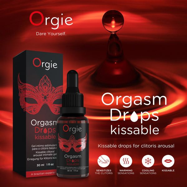 Orgie Orgasm Drops Kissable Clitoral Intimate Gel 30ml - Extreme Toyz Singapore - https://extremetoyz.com.sg - Sex Toys and Lingerie Online Store