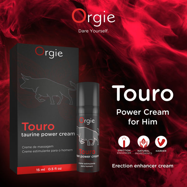 Orgie Touro Erection Enhancer Power Cream 15ml - Extreme Toyz Singapore - https://extremetoyz.com.sg - Sex Toys and Lingerie Online Store