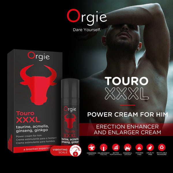 Orgie Touro XXXL Erection Enhancer Power Cream 15ml - Extreme Toyz Singapore - https://extremetoyz.com.sg - Sex Toys and Lingerie Online Store