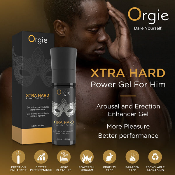 Orgie Xtra Hard Power Gel For Him 50ml -    Extreme Toyz Singapore - https://extremetoyz.com.sg - Sex Toys and Lingerie Online Store