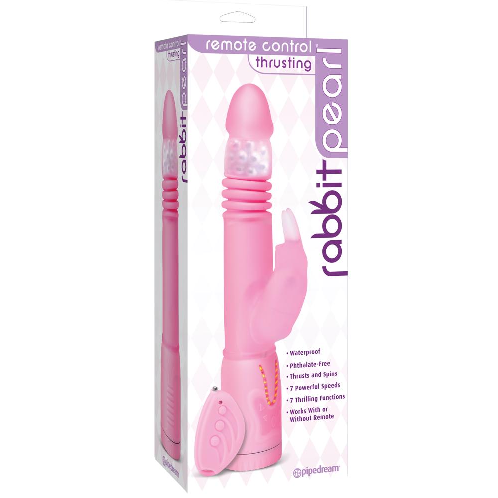 Pipedream Remote Control Thrusting Rabbit Pearl Vibrator - Extreme Toyz Singapore - https://extremetoyz.com.sg - Sex Toys and Lingerie Online Store