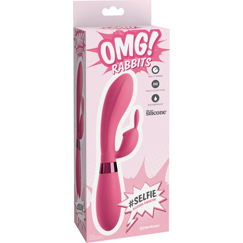 Pipedream OMG! Rabbits #Selfie Silicone Vibrator - Extreme Toyz Singapore - https://extremetoyz.com.sg - Sex Toys and Lingerie Online Store - Bondage Gear / Vibrators / Electrosex Toys / Wireless Remote Control Vibes / Sexy Lingerie and Role Play / BDSM / Dungeon Furnitures / Dildos and Strap Ons  / Anal and Prostate Massagers / Anal Douche and Cleaning Aide / Delay Sprays and Gels / Lubricants and more...
