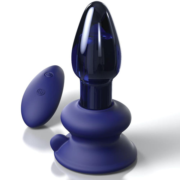 Pipedream Icicles No. 85 Remote Control Rechargeable Glass Vibrator - Extreme Toyz Singapore - https://extremetoyz.com.sg - Sex Toys and Lingerie Online Store