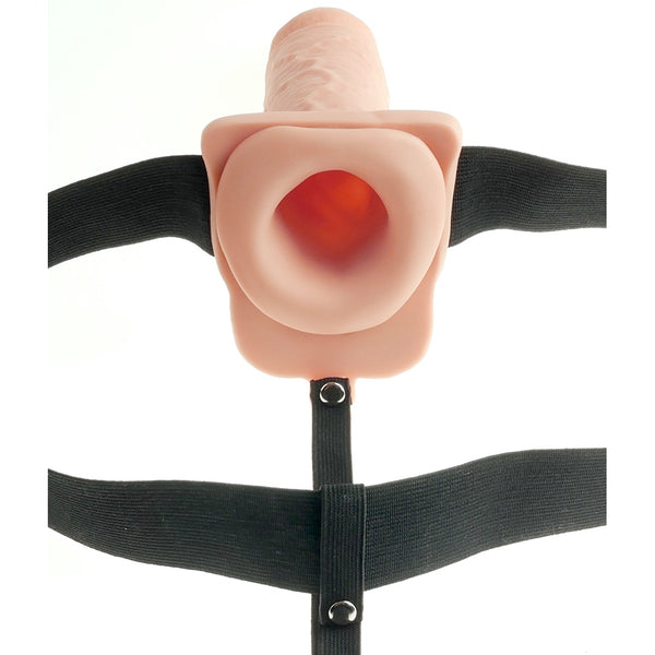 Pipedream Fetish Fantasy Series 11" Rechargeable Hollow Strap-on (Light) - Extreme Toyz Singapore - https://extremetoyz.com.sg - Sex Toys and Lingerie Online Store