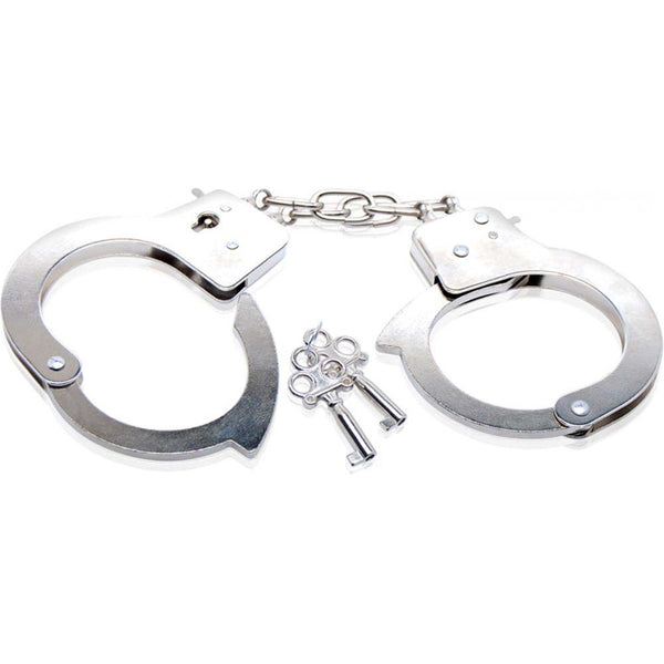Pipedream Fetish Fantasy Series Beginner's Metal Cuffs - Extreme Toyz Singapore - https://extremetoyz.com.sg - Sex Toys and Lingerie Online Store - Bondage Gear / Vibrators / Electrosex Toys / Wireless Remote Control Vibes / Sexy Lingerie and Role Play / BDSM / Dungeon Furnitures / Dildos and Strap Ons  / Anal and Prostate Massagers / Anal Douche and Cleaning Aide / Delay Sprays and Gels / Lubricants and more...