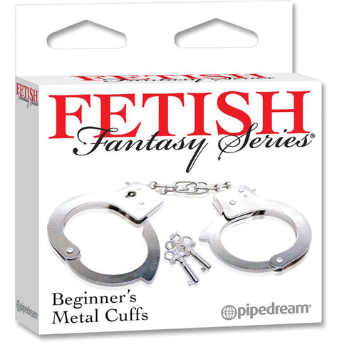 Pipedream Fetish Fantasy Series Beginner's Metal Cuffs - Extreme Toyz Singapore - https://extremetoyz.com.sg - Sex Toys and Lingerie Online Store - Bondage Gear / Vibrators / Electrosex Toys / Wireless Remote Control Vibes / Sexy Lingerie and Role Play / BDSM / Dungeon Furnitures / Dildos and Strap Ons  / Anal and Prostate Massagers / Anal Douche and Cleaning Aide / Delay Sprays and Gels / Lubricants and more...