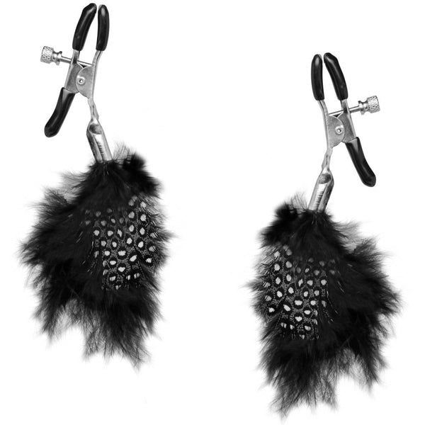 Pipedream Fetish Fantasy Series Feather Nipple Clamps - Extreme Toyz Singapore - https://extremetoyz.com.sg - Sex Toys and Lingerie Online Store - Bondage Gear / Vibrators / Electrosex Toys / Wireless Remote Control Vibes / Sexy Lingerie and Role Play / BDSM / Dungeon Furnitures / Dildos and Strap Ons  / Anal and Prostate Massagers / Anal Douche and Cleaning Aide / Delay Sprays and Gels / Lubricants and more...