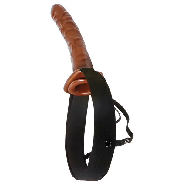 Pipedream Fetish Fantasy Series 10" Chocolate Dream Hollow Strap-On - Extreme Toyz Singapore - https://extremetoyz.com.sg - Sex Toys and Lingerie Online Store
