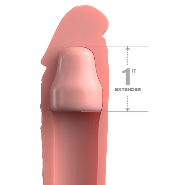 Pipedream Products Fantasy X-tensions Elite 1" Silicone X-tension - Light - Extreme Toyz Singapore - https://extremetoyz.com.sg - Sex Toys and Lingerie Online Store