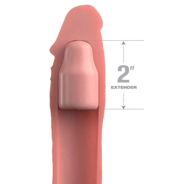 Pipedream Products Fantasy X-tensions Elite 2" Silicone X-tension - Light - Extreme Toyz Singapore - https://extremetoyz.com.sg - Sex Toys and Lingerie Online Store