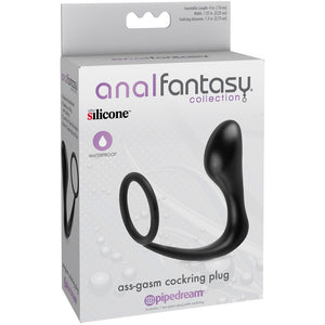 Pipedream Anal Fantasy Collection Ass-Gasm Cockring Plug - Extreme Toyz Singapore - https://extremetoyz.com.sg - Sex Toys and Lingerie Online Store