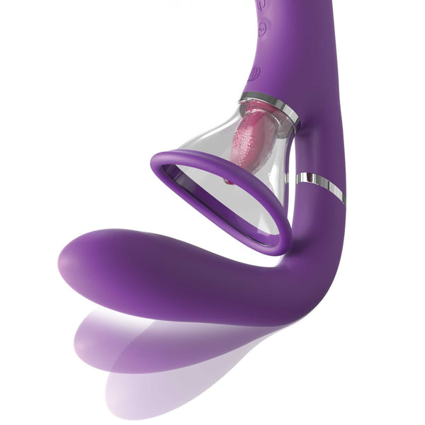 Pipedream Fantasy For Her The Ultimate 4-In-1 Oral Simulator Rechargeable Vibe - Extreme Toyz Singapore - https://extremetoyz.com.sg - Sex Toys and Lingerie Online Store