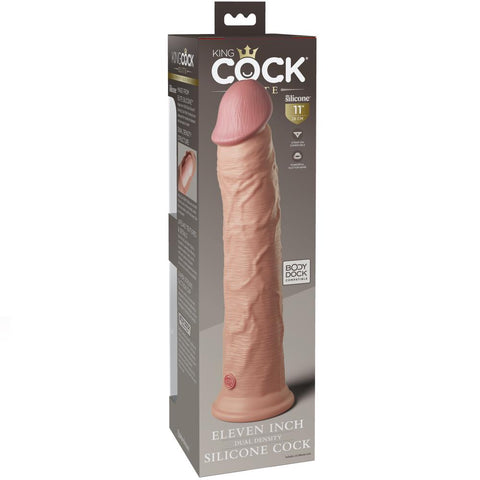 Pipedream Products King Cock Elite 11" Silicone Dual Density Cock - Extreme Toyz Singapore - https://extremetoyz.com.sg - Sex Toys and Lingerie Online Store