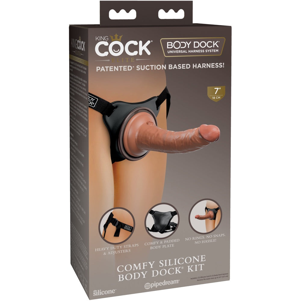 Pipedream King Cock Comfy Silicone Body Dock Kit - Extreme Toyz Singapore - https://extremetoyz.com.sg - Sex Toys and Lingerie Online Store