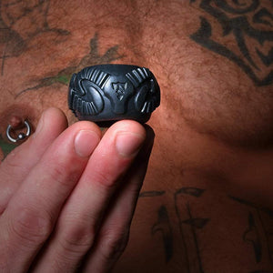 Perfect Fit Tribal Son Ram Ring - Extreme Toyz Singapore - https://extremetoyz.com.sg - Sex Toys and Lingerie Online Store