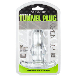 Perfect Fit Double Tunnel Plug - Medium - Extreme Toyz Singapore - https://extremetoyz.com.sg - Sex Toys and Lingerie Online Store