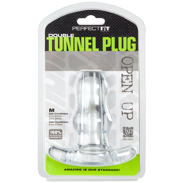 Perfect Fit Double Tunnel Plug - Medium - Extreme Toyz Singapore - https://extremetoyz.com.sg - Sex Toys and Lingerie Online Store