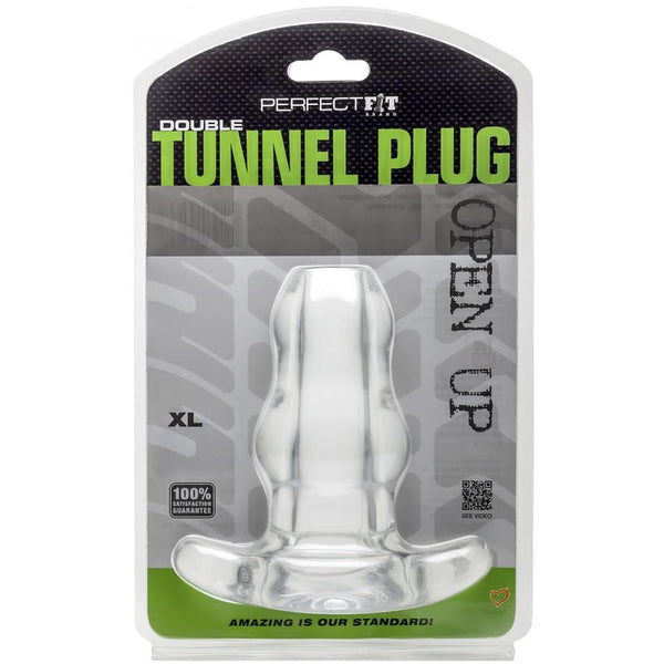 Perfect Fit Double Tunnel Plug - X-Large - Extreme Toyz Singapore - https://extremetoyz.com.sg - Sex Toys and Lingerie Online Store