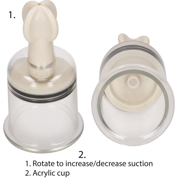 Shots America Pumped Nipple Suction Set - Large - Extreme Toyz Singapore - https://extremetoyz.com.sg - Sex Toys and Lingerie Online Store