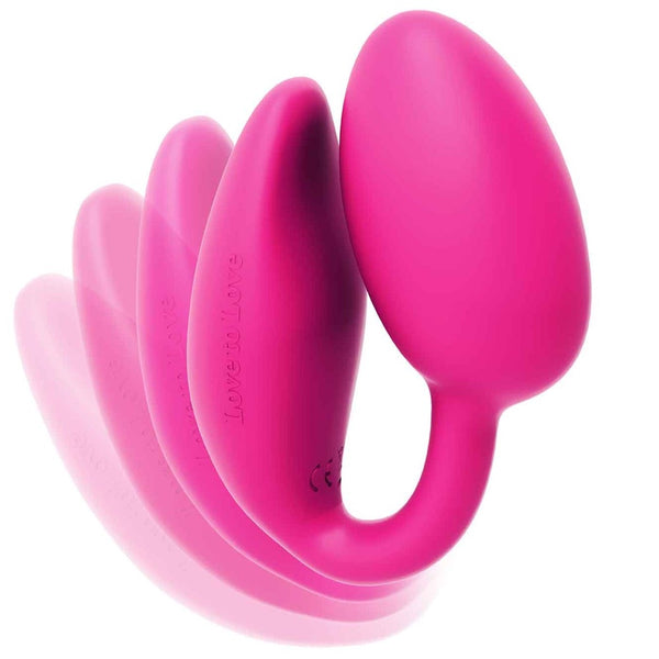 LOVE TO LOVE Wonderlove Clitoral & G-Spot Remote Control Rechargeable Stimulator - Danger Pink - Extreme Toyz Singapore - https://extremetoyz.com.sg - Sex Toys and Lingerie Online Store