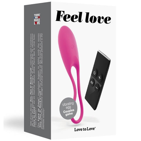LOVE TO LOVE Feel Love Remote Control Rechargeable Vibrating Egg - Danger Pink -    Extreme Toyz Singapore - https://extremetoyz.com.sg - Sex Toys and Lingerie Online Store