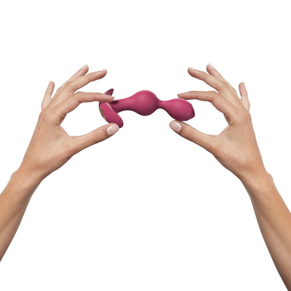 LOVE TO LOVE Twinny Bud Rechargeable Vibrating Butt Plug - Plum Star - Extreme Toyz Singapore - https://extremetoyz.com.sg - Sex Toys and Lingerie Online Store