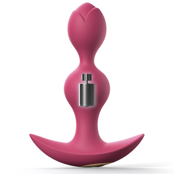 LOVE TO LOVE Twinny Bud Rechargeable Vibrating Butt Plug - Plum Star - Extreme Toyz Singapore - https://extremetoyz.com.sg - Sex Toys and Lingerie Online Store