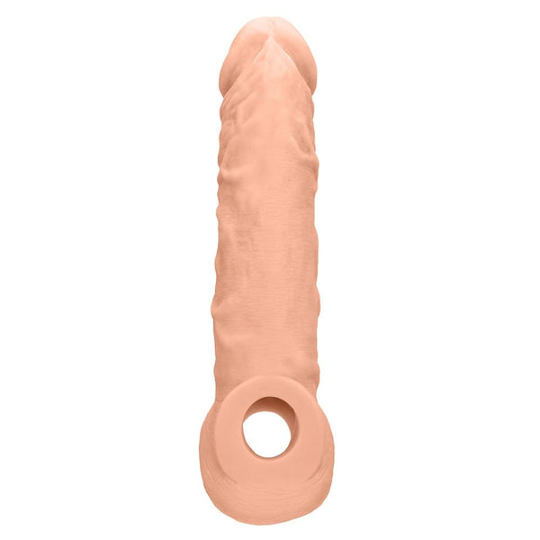 Shots America RealRock 8" Penis Sleeve with Ring - Extreme Toyz Singapore - https://extremetoyz.com.sg - Sex Toys and Lingerie Online Store